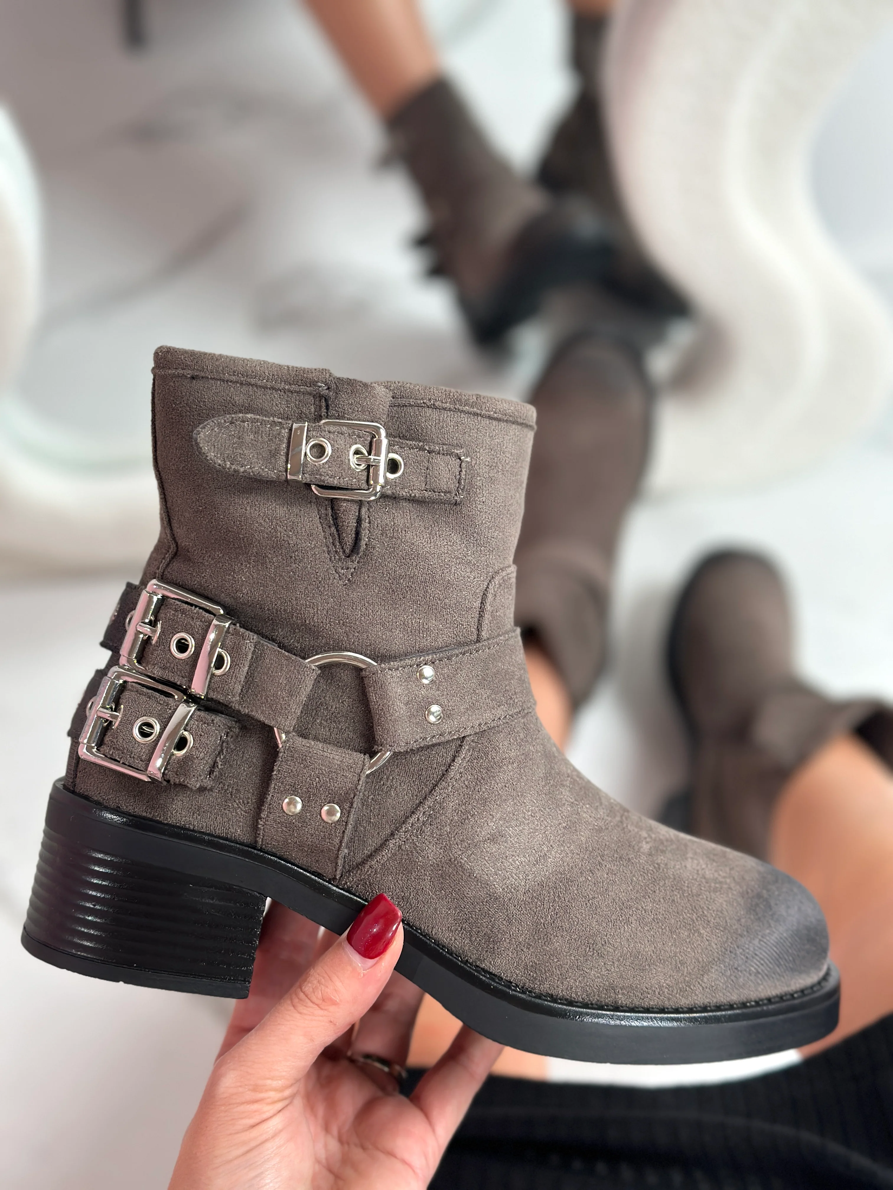 Gaby Grey Boots - Image 6